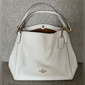 Coach Hallie Shoulder Bag, Cream Color, Beautiful Bag